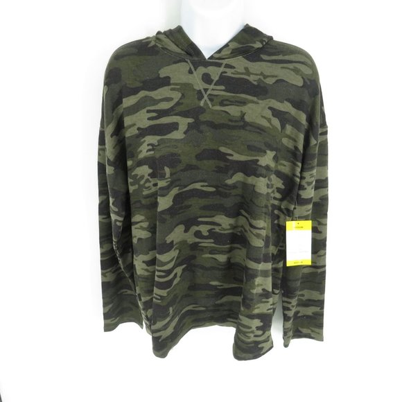 Sanctuary Womens Camo Hoodie & Shorts Lounge Set Medium NWT - Picture 2 of 7